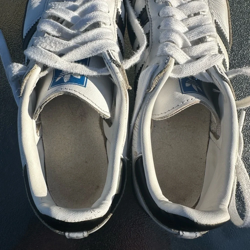 ADIDAS SAMBA OG Low White/Black Gum Unisex Size-4